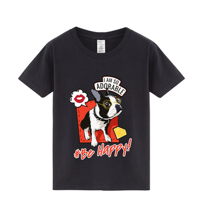 Playera Bulldog Francés Estampado Verano Manga Media - Image 3