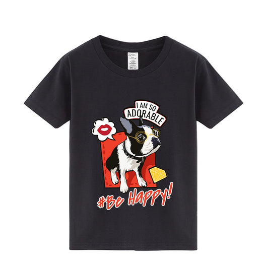 Playera Bulldog Francés Estampado Verano Manga Media - Image 3