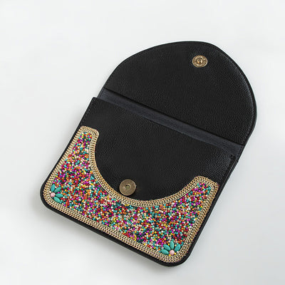 Bolso Bohemio Étnico con Cuentas y Compartimiento para Teléfono - Image 21