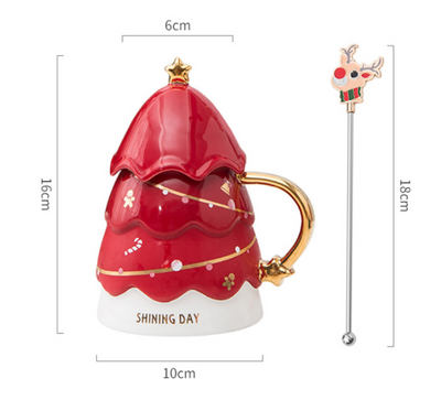 Taza de Cerámica con Árbol de Navidad - Image 10
