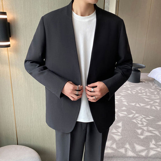 Traje Casual Hombre Estilo Coreano Moderno - Image 4