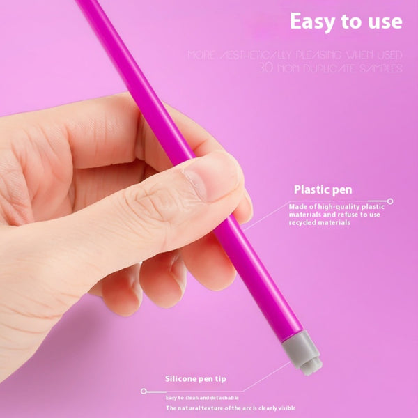 Kit de Estampado para Uñas con Pluma de Tinta Transferible