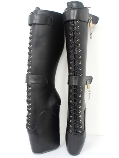 Botas Altas Ajustadas con Cordones y Elástico - Image 5