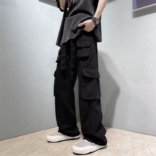 Pantalones Rectos Casual Hip Hop Vintage Tide Street