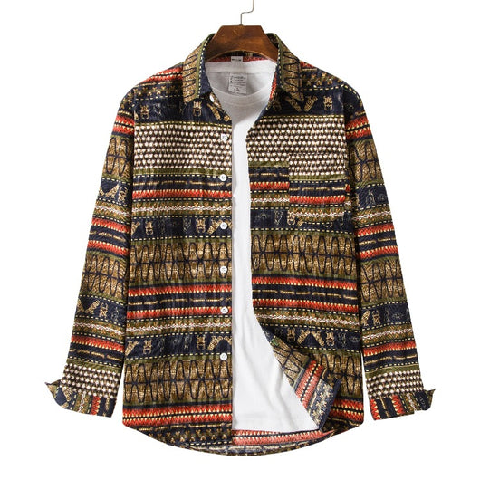 Camisa Étnica Holgada Talla Plus - Estilo Casual Versátil - Image 13