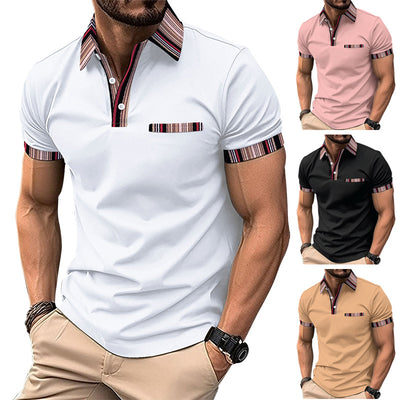 Playera Casual para Hombre con Cuello Estampado - Image 2