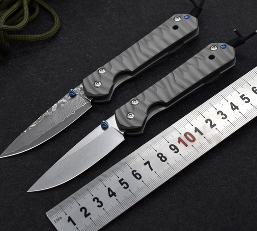Cuchillo Plegable Táctico Damascus de Acero Inoxidable para Camping y Supervivencia - Image 7