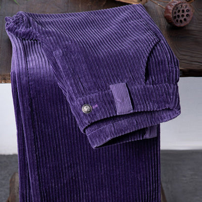 Pantalones de Pana Cintura Alta Pierna Ancha para Mujer - Image 2