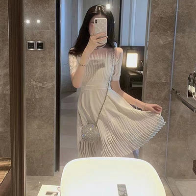Vestido Elegante Ceñido de Lujo Celebrity con Falda Hada - Image 17