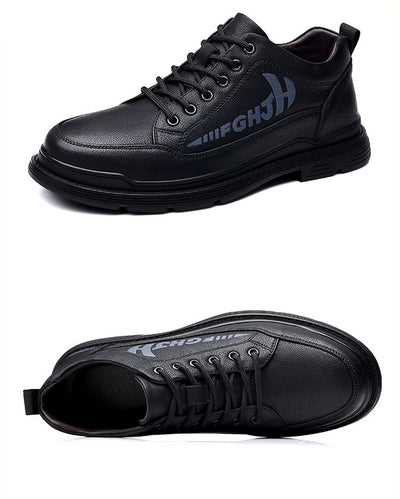 Zapatos de Cuero para Hombre Transpirables Negocios Suela Blanda - Image 10