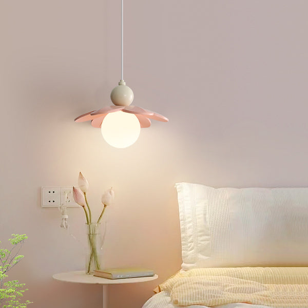 Lámpara de Techo Minimalista Crema para Mesita de Noche