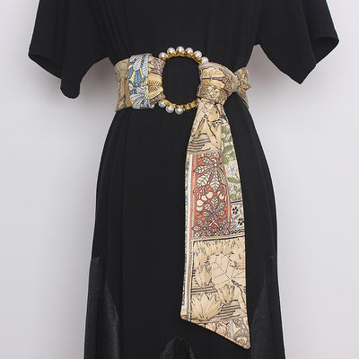 Vestido Retro Largo con Accesorios de Falda para Otoño e Invierno