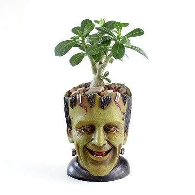 Maceta Decorativa Personalizada Frankenstein - Contenedor de Resina para Escritorio - Image 8