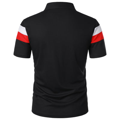 Camiseta Deportiva Hombre Rayas Pecho Contraste - Image 19