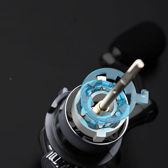 Carrete de Pesca Giratorio con Lanzamiento Oblicuo Micro
