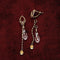 Aretes de Plata Esterlina Floral Retro Edición Navideña