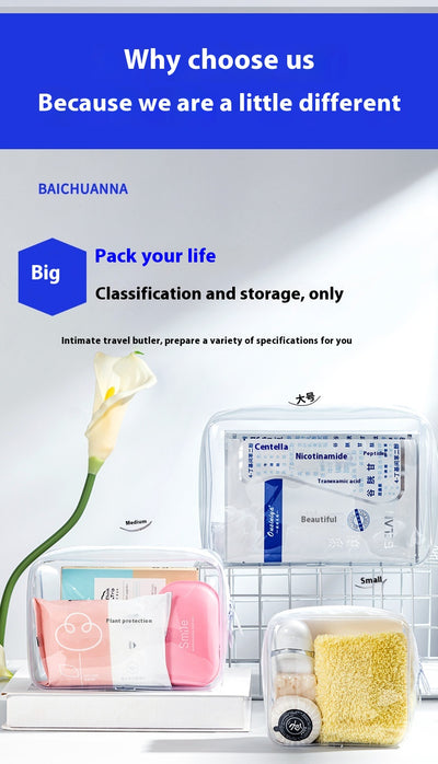 Bolsa de Viaje Impermeable Transparente de Gran Capacidad Multiusos - Image 8