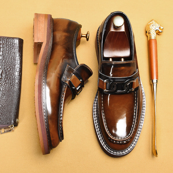 Mocasines Ejecutivos con Hebilla Horsebit Estilo Británico