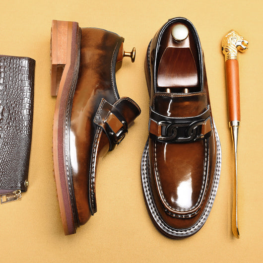 Mocasines Ejecutivos con Hebilla Horsebit Estilo Británico