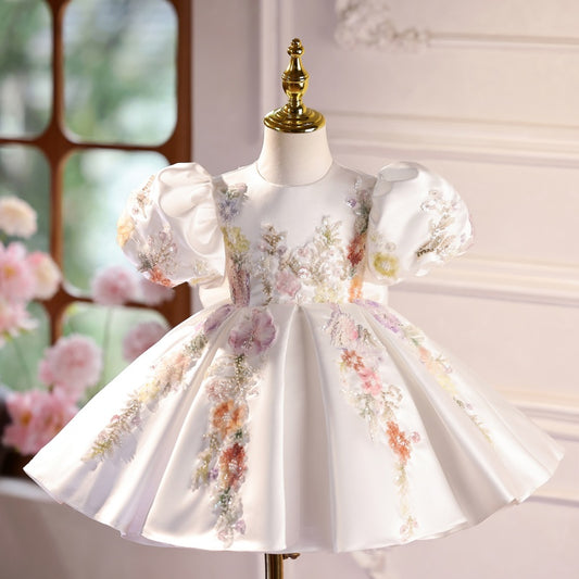 Vestido de Lujo para Presentación de Piano - Disfraz de Actuación Infantil