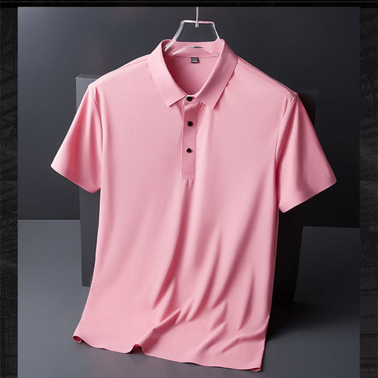 Camiseta Manga Corta Transpirable con Solapa para Hombre - Image 10