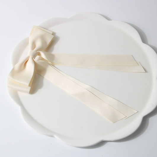 Pasador de Cabello con Moño de Resorte - Clip Grande con Cintas Decorativas - Image 8