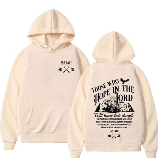 Sudaderas con Estampado de Letras Cristianas Jesús para Hombre y Mujer - Image 4