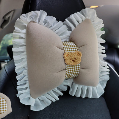 Cojín de Asiento Transpirable de Algodón Puro con Diseño de Auto Infantil
