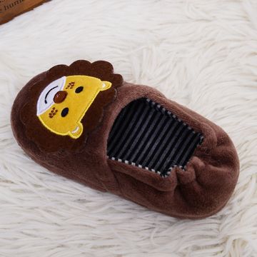 Pantuflas Infantiles de Algodón para Otoño e Invierno con Talón Reforzado