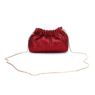 Bolso de Noche con Diamantes Completos y Cordón Ajustable - Image 15