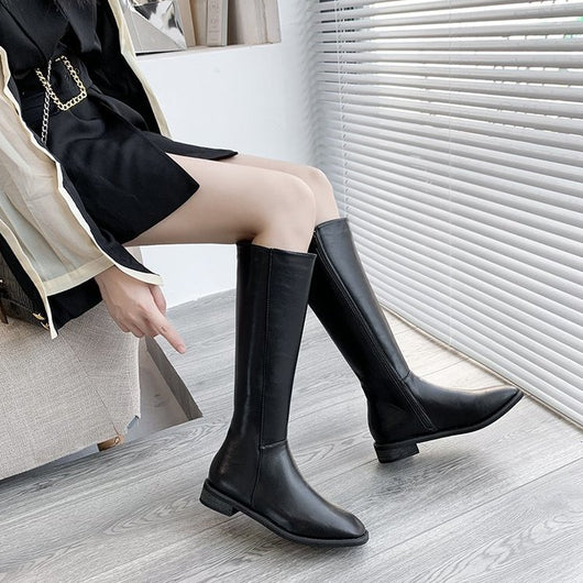 Botas Altas Hasta la Rodilla con Tacón Grueso para Mujer - Image 12