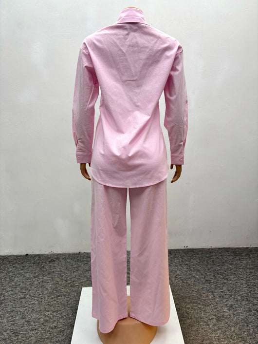 Conjunto de Dos Piezas: Cardigan Manga Larga y Pantalón Ancho Casual - Image 12