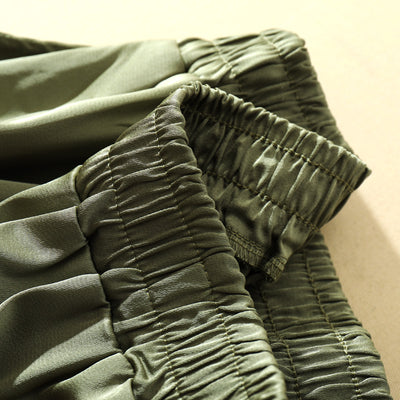 Pantalones Rectos de Acetato y Seda Satinada en Colores Lisos - Image 4