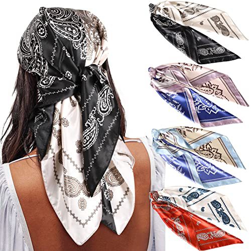 Pañuelo de Seda Estampado Cuadrado