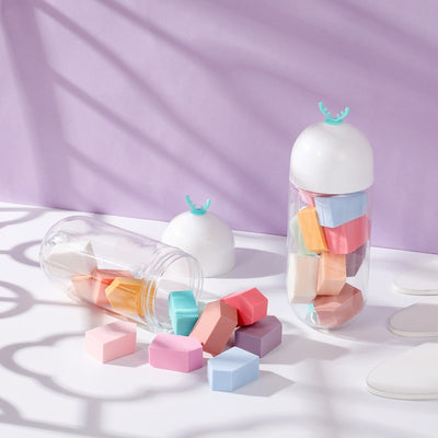Set de Esponjas de Maquillaje: Beauty Egg, Cojín Abanico y Borla Triangular - Image 10