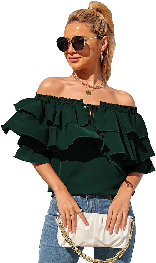 Blusa Casual de Manga Larga Superpuesta para Mujer - Image 7