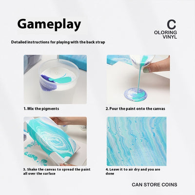 Kit de Pintura Acrílica Fluida para Niños - Oso Artesanal DIY - Image 2