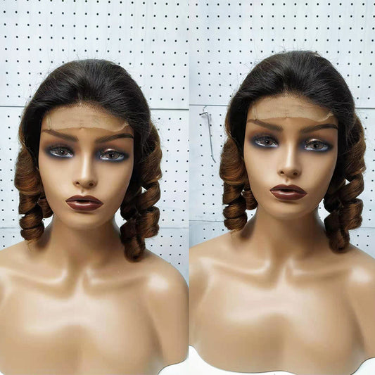 Peluca Rizos Funmi Cabello Doble Trazado con Encaje Frontal - Image 2