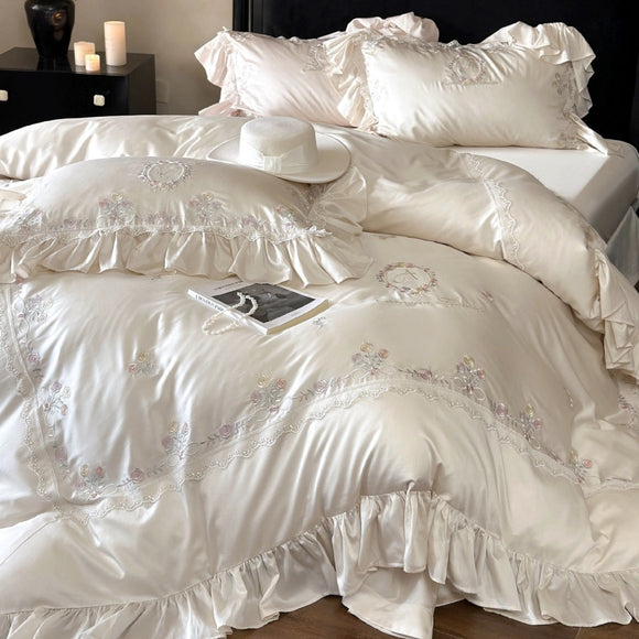 Juego de Cama Tencel de 4 Piezas para Niñas - Suave y Duradero