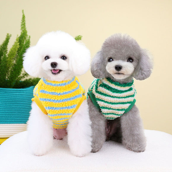 Playera Térmica a Rayas para Mascotas con Oso