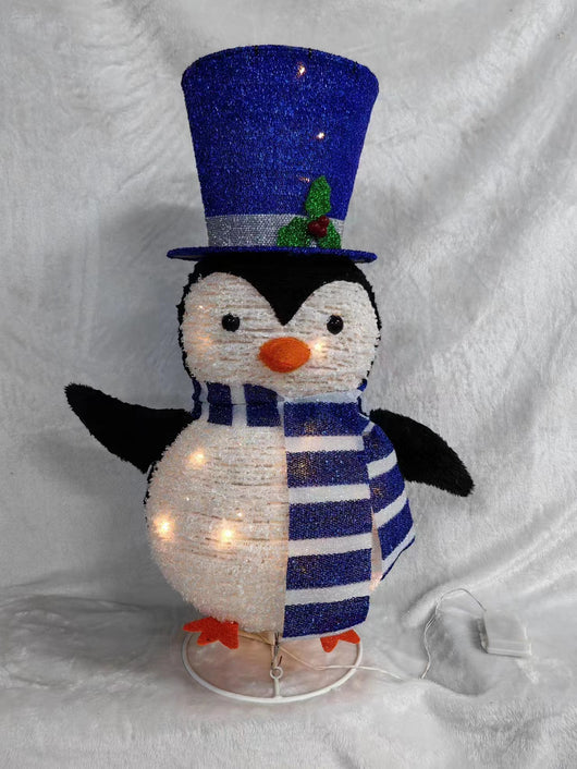 Decoración Navideña Luminosa - Escena del Hombre de Hielo para Vitrinas - Image 6