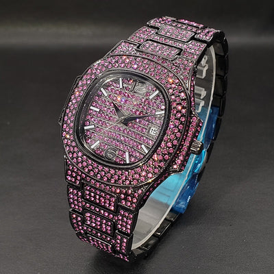 Reloj Hip Hop Diamantes Completos Rap Bling - Image 7