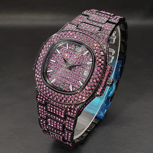 Reloj Hip Hop Diamantes Completos Rap Bling - Image 7