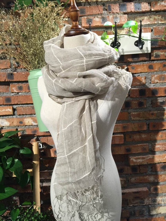 Bufanda Artística de Algodón y Lino para Mujer - Chal Largo Versátil Cuatro Estaciones - Image 50