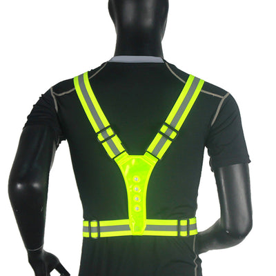 Chaleco Reflectante de Seguridad con 4 LED y Diseño Elástico V - Image 10