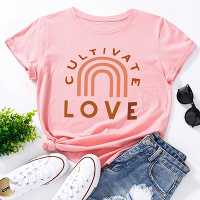 Camiseta Básica Cuello Redondo Manga Corta para Mujer - Image 23