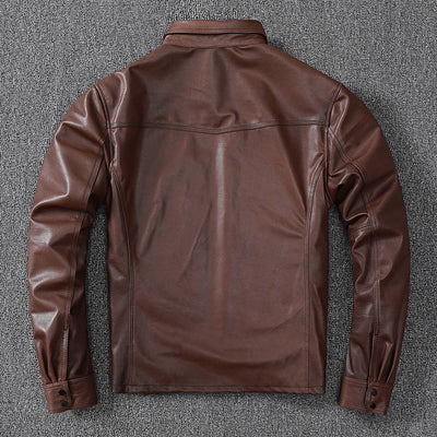 Camisa de Cuero Genuino Oveja para Hombre - Image 2