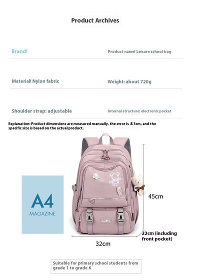 Mochila de Gran Capacidad Ligera con Protección Espinal - Image 10