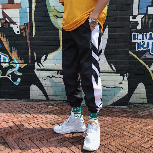 Pantalones Casuales Hombre Colorblock Sueltos Versátiles - Image 2