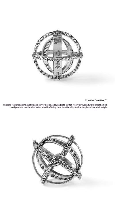 Anillo Astronómico Transformable para Hombre - Diseño Globo Celeste - Image 7